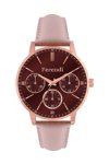 FERENDI Ladies Beige Leather Strap