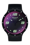 SWATCH Big Bold Futuristic Black with Black Silicone Strap