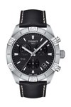 TISSOT T-Classic PR 100 Chronograph Black Leather Strap