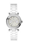 GUESS Collection Crystals White Ceramic Bracelet