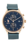 U.S.Polo Aaron Chronograph Blue Stainless Steel Bracelet