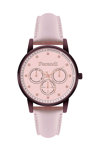 FERENDI Elle Crystals Pink Leather Strap