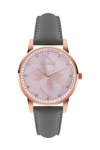 FERENDI Somnia Crystals Grey Leather Strap