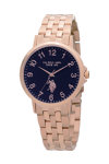 U.S.POLO Paxton Rose Gold Stainless Steel Bracelet