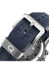 QUANTUM Hunter Chronograph Blue Silicone Strap