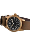 HAMILTON Khaki Field Mechanical Bronze with Brown Leather strap