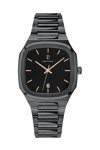 PIERRE LANNIER Contraste Black Stainless Steel Bracelet