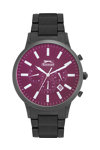 SLAZENGER Gents Dual Time Two Tone Stainless Steel Bracelet