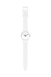 SWATCH Think Time White Plastic Strap