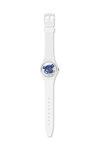 SWATCH Time to Blue Small White Bio-Sourced Material Strap