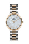 BEVERLY HILLS POLO CLUB Diamond Two Tone Stainless Steel Bracelet