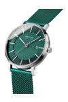 BERING Solar Green Stainless Steel Bracelet