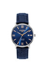 ROAMER Valais Blue Leather Strap