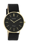 OOZOO Vintage Black Leather Strap