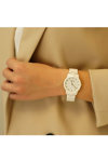 GREGIO Ladies White Ceramic Bracelet