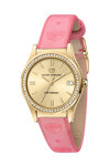 CHIARA FERRAGNI Contemporary Zircons Pink Leather Strap