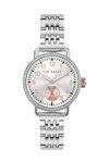 TED BAKER Hannahh Crystals Silver Stainless Steel Bracelet