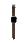 Λουράκι TED T Embossed Brown Leather Strap για APPLE Watches 42-44 mm