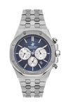 BEVERLY HILLS POLO CLUB Gents Silver Stainless Steel Bracelet