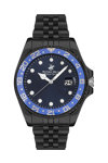 BEVERLY HILLS POLO CLUB Gents Black Stainless Steel Bracelet