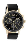 OOZOO Timepieces Black Leather Strap