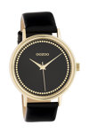 OOZOO Timepieces Black Leather Strap