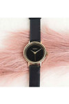 OOZOO Timepieces Black Leather Strap