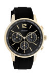 OOZOO Timepieces Black Rubber Strap
