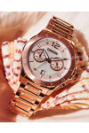 BREEZE Prestinia Swarovski Chronograph Rose Gold Stainless Steel Bracelet