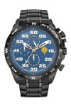 PATROUILLE DE FRANCE Athos 4 Chronograph Black Stainless Steel Bracelet