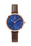 PIERRE LANNIER Echo Brown Leather Strap