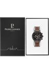 PIERRE LANNIER Baron Chronograph Brown Leather Strap