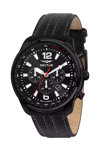 SECTOR Oversize Chronograph Black Leather Strap