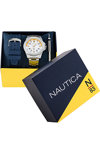 NAUTICA N83 Tortuga Bay Silver Stainless Steel Bracelet Gift Set