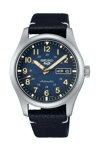 SEIKO 5 Sports Automatic Blue Leather Strap