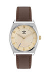 ADIDAS ORIGINALS Code Two Brown Leather Strap