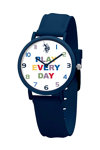 U.S.POLO Kids Blue Silicone Strap