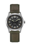 HAMILTON Khaki Field Automatic Olive Green Leather Strap