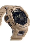 CASIO G-SHOCK Smartwatch Dual Time Chronograph Brown Rubber Strap