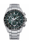 CITIZEN Eco-Drive RadioControlled Chronograph Silver Stainless Steel Bracelet