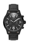 THORTON Ragnar II Dual Time Black Leather Strap