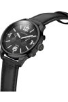 THORTON Ragnar II Dual Time Black Leather Strap