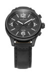 THORTON Ragnar II Dual Time Black Leather Strap