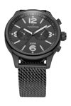 THORTON Ragnar II Dual Time Black Stainless Steel Bracelet