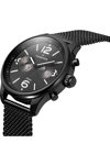 THORTON Ragnar II Dual Time Black Stainless Steel Bracelet