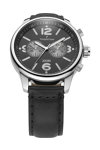 THORTON Ragnar II Dual Time Black Leather Strap