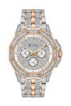 BULOVA Crystal Swarovski Two Tone Stainless Steel Bracelet