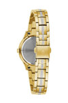 BULOVA Crystal Swarovski Gold Stainless Steel Bracelet