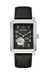 BULOVA Sutton Automatic Black Leather Strap