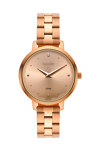 BREEZE Ideale Zircon Rose Gold Stainless Steel Bracelet